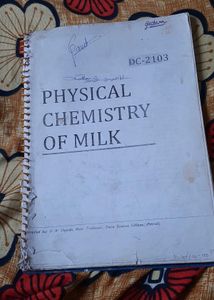Physical Chemistry of Milk Xerox Book