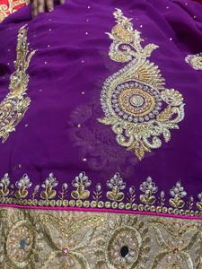 Elegant Purple Saree