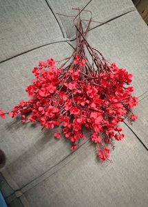 Red Artificial Floral Branch