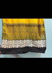 Yellow Embroidered Kurti/Dress