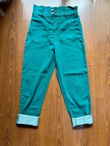 Green Casual Pants