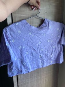 Cute Lavender Crop Top