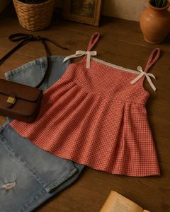 Red Gingham Cami Top