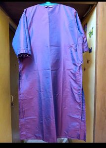 Purple Embroidered Kurta Set