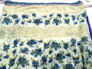Floral Print Saree with Blouse ❤✨