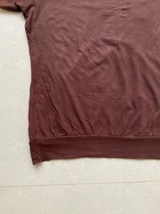 Brown Crochet Detail Top