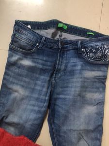 United Colors Of Benetton Blue Jeans