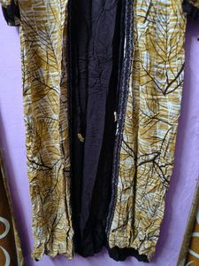 Brown &amp; Black Dress with Shrug