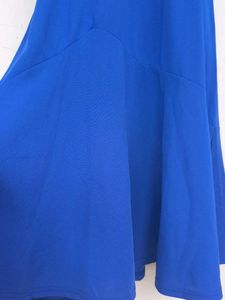 Cobalt Blue Fit &amp; Flare Dress