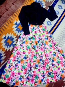 Shirt With Long Skirt