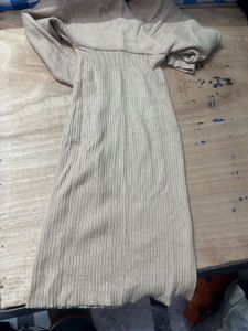 Bodycon Style Beige Dress