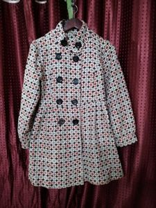 Retro Print winter Coat