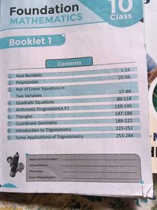 Ambition Maths Book Class 10