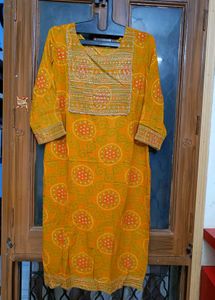 🇳🇿💫💗Ethnic Print Bandhej Kurta