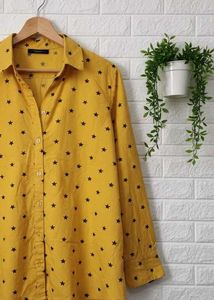 Yellow Star Print Shirt