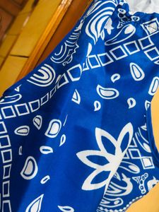 Blue Bandana Halter Top