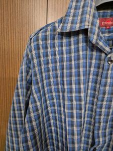 Mentor&#39;s Men&#39;s Blue Checkered Shirt | 42