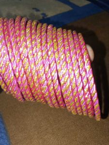 Pink &amp; Gold Sparkle Bangles