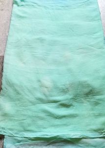 Sky Blue Blouse with Light Weight Saree