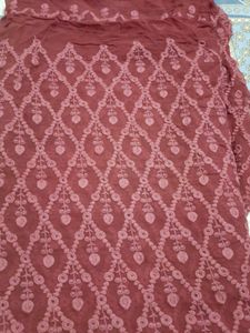 1 and half Metre Chikankari Dress Fabric