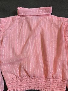 Pink Striped Blouse