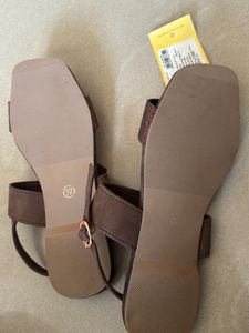 Brown Glittery Flats