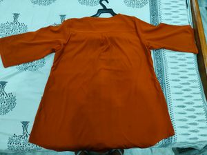 Orange Tunic Top