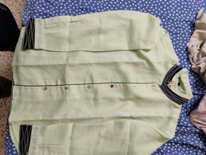 Traditional Wear Green Shirt