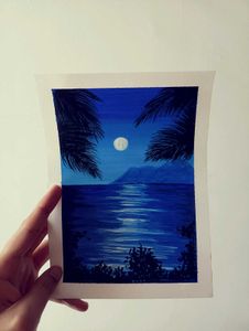 "Blue Night" Painting