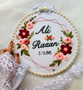 Beautiful Couple Embroidery Hoops