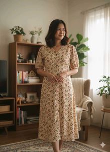 Floral Button-Down Dress
