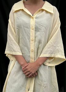 Butter Yellow Oversized Shirt