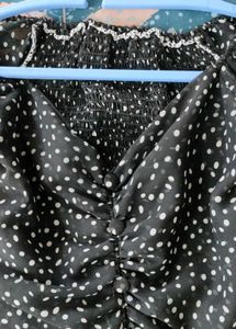 Pretty Polka Dotted  Top