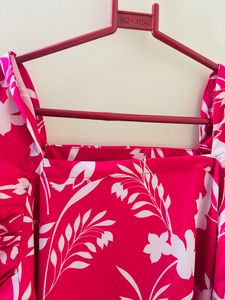 Floral Rose Pink Gown