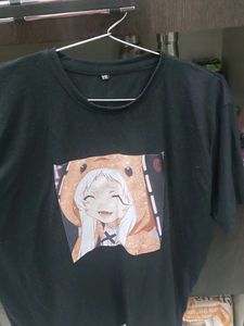 oversized anime print t shirt