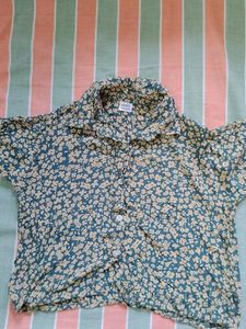 Floral Crop Shirt