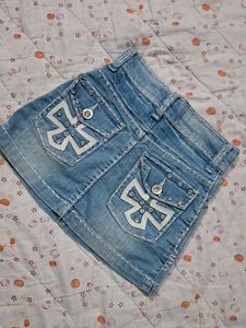 Denim Mini Skirt