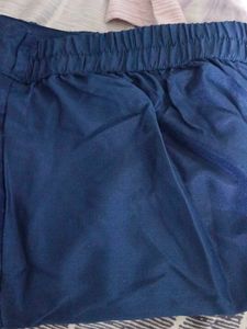 navy blue Floral Print Kurta with pants