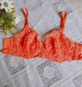 Coral Lace Bra