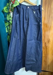 Denim Midi Skirt