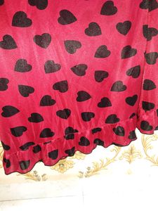 Honeymoon Night Gown - Satin Red