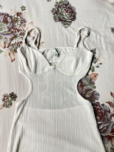 Newme White Cutout Maxi Dress