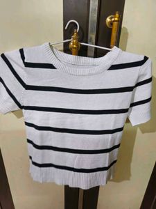 Striped Knit Top