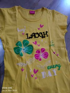 Cute Yellow Graphic Tee