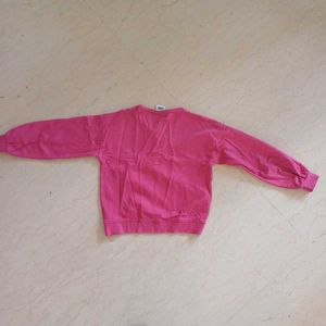 New Cute Pink Graphic Sweatshirt for 6 to 9 yrs