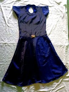 Vintage Navy Blue Dress