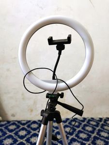 Tripod With RingLight Rarely Used
