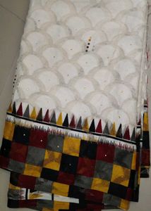 Off White Unique Patterned Saree