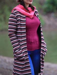 Striped Knit Cardigan