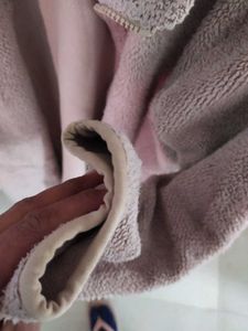 Girl/Woman Faux-Fur Front Open Sweatshirt